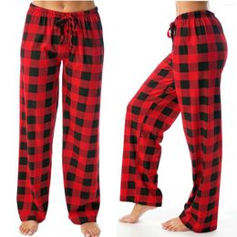 Herenbroek vrouwen mannen herfst winter plaid gedrukt volledige lengte lange broek sport dames rompers voor zomer casual