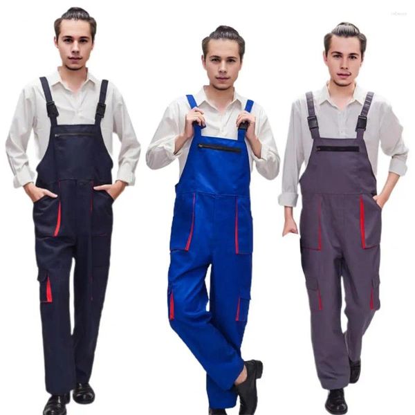 Pantalon masculin travail bib statue des sangles à épaule ajusté pour hommes