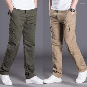 Pantalones para hombre, pantalones informales Cargo de trabajo, bolsillo con cremallera, monos de algodón de alta calidad, para exteriores, correr, montaña, senderismo, Y2k