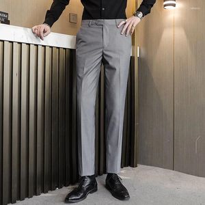 Pantalon pour hommes Travaillez vêtements surdimensionnés Slim Adgment Suit 10 Coups de couleur Pure Color Suits Tendance