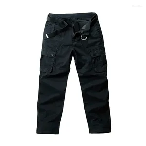 Herenbroeken Werk Heren Sloose Rechte Broek Multi-pocket