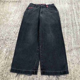 Pantalons pour hommes Y2k jeans motif de crâne hip-hop poche surdimensionnée jeans poches vintage Denim pantalon hommes nouveau gothique large pantalon vêtements de rue Z230802