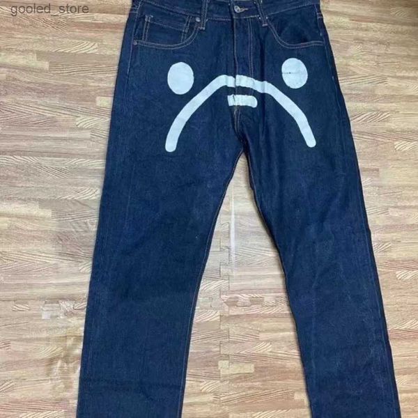 Pantalones para hombres Y2k Jeans para hombre Retro Punk Hip Hop Rock Impresión gráfica de gran tamaño Baggy Jeans Harajuku Gótico Pantalones de pierna ancha Streetwear Q231023