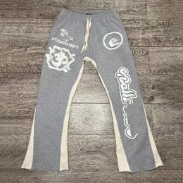 Pantalones para hombres Y2K Hombres vintage Hip Hop Streetwear Grey Holgado Cargo Sweet Sweats Joggers Brote Stars Pantal