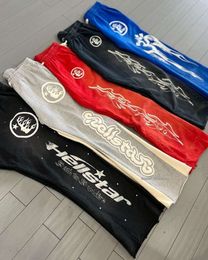 Pantalones para hombres Y2K Vintage Hombres Streetwear Gris Baggy Hell Star Cargo Pantalones Joggers Black Hellstar Blue Flare Stacked Red Sweetpants Ropa 4184