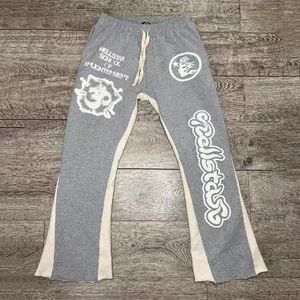 Pantalons pour hommes Y2K Vintage Hommes Streetwear surdimensionné Baggy Hell Star Sweat Pantalon droit Joggers Hellstar Pantalon de survêtement Femmes Alt Vêtements