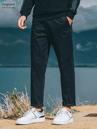 Pantalon masculin yingjuelun occasionnel des rides résistantes à ressort minimaliste polyvalent