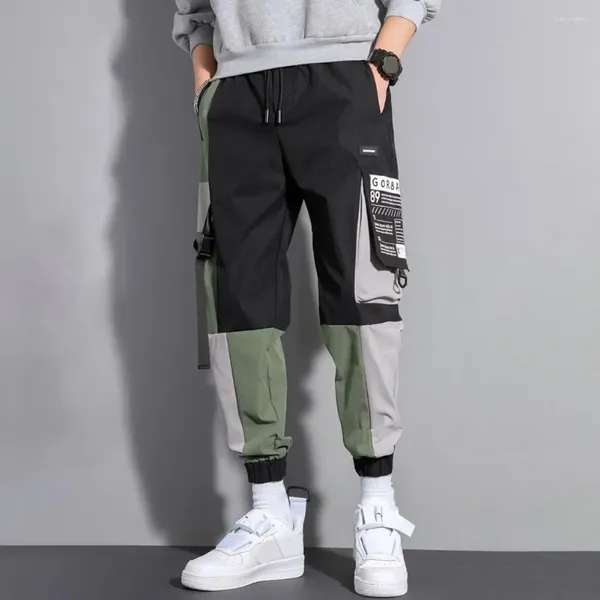 Pantalons pour hommes Jeunes hommes Été Cordon respirant Cargo Surface lisse