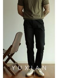 Pantalon masculin yuxian décontracté lumière mature avancée basique