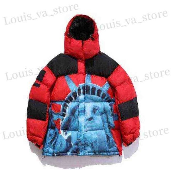 Parkas pour hommes 2022 Mens Down Fashion Stylist Manteau lettre Impression Parka Veste d'hiver Hommes Femmes Plume Pardessus vers le bas Vestes Taille M-XXL Rouge Jaune T230725