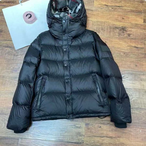 Parkas pour hommes, doudoune à manches détachables, manteau de styliste à capuche, poches en Nylon S1z8