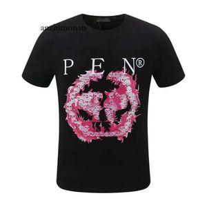 Heren Phillip Pleins Effen T-shirt Phillip Plain Designer Philipps Designer Printing designer T-shirts Heren PP Skull Diamond T-shirt Korte mouw Pop 685