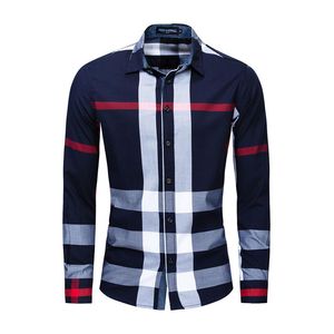 Camicie scozzesi da uomo Button Down t Regular Fit Manica lunga Flanella Camicia casual Giacca da uomo Cappotto Top da uomo Taglia grande FM1992904