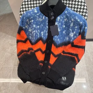 Grote maten hoodies voor heren Sweatshirts in herfst / winter 2024acquard breimachine e Custom jnlarged detail ronde hals katoen 65W7