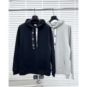 Grote maten hoodies voor heren Sweatshirts in herfst / winter Acquard breien Hine E Custom Jnlarged Detail Ronde hals Katoen E283g