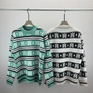 Men's plus size hoodies sweatshirts Jacquard Letter Break Sweater in de herfst / winter Acquard breien hine e op maat