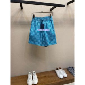 Pantalones largos de talla grande para hombres con cuello redondo bordado y estampado de ropa de verano de estilo polar, pantalones de playa de algodón puro de calle con pantalones cortos impresos 5625 de Fei dong 5625