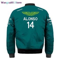 Grote maten heren Bovenkleding Jassen Officieel Aston Martin-jack Jas AMF1 2023 Heren 14 Fernando Alonso Jack Fans F1-jack Formule 1-racepak MOTO Windproo-tops 0316H23