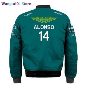 Manteaux pour hommes Taille plus Manteaux Veste officielle Aston Martin Manteau AMF1 2023 Hommes 14 Fernando Alonso Jack Fans F1 Veste Formula 1 Racing Suit MOTO Windproo Tops 0316H23