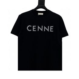 T-shirts Plus pour hommes Polos Col rond brodé et imprimé vêtements d'été de style polaire avec street pur coton g4y