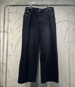 Grote maten herenbroek 2024ss Ongewassen zelfkant Heren Raw Denim Jeans Indigo Kleine hoeveelheid Groothandelsprijs Japanse stijl Katoen Japan ROOD rwS5eD3