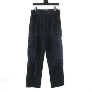 Pantalons grande taille pour hommes 2022ss Selvedge non lavé Jeans en denim brut pour hommes Indigo Petite quantité Prix de gros Style japonais Coton Japon ROUGE D4