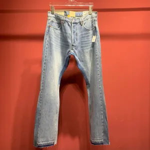 Grote maten herenbroek 2024ss Ongewassen zelfkant Heren Raw Denim Jeans Hoge kwaliteit Indigo Kleine hoeveelheid Groothandelsprijs Japanse stijl Katoen Japan ROOD 365