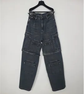 Pantalon grande taille pour hommes 2024ss Selvedge non lavé Jeans en denim brut pour hommes Indigo Petite quantité Prix de gros Style japonais Coton Japon RED r677