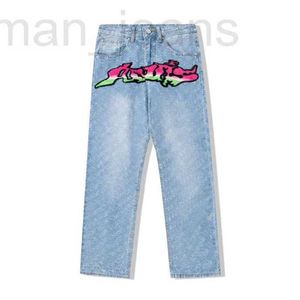 Jeans de créateurs de pantalons taille plus pour hommes Full Stamped Letter Printing Women's Hip-hop Fashion Casual j8s3a SAXW