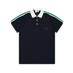 Plus-T-shirts voor heren Polo's Zomerkleding met ronde hals, geborduurd en bedrukt in polar-stijl met puur straatkatoen 2Ef4