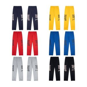 Pantalon de taille plus masculin Jeans de créateurs masculins entièrement lettre estampée imprimer les pantalons décontractés de mode hip-hop masculin pour hommes sports