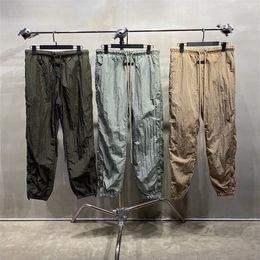 Pantalon de taille plus masculin Jeans pour hommes lettre estampillée complète Pantalon décontracté à la mode hip-hop masculin U387W