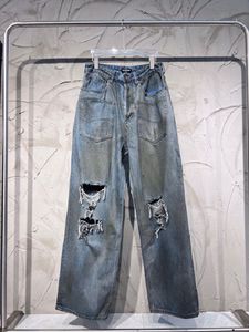 Pantalon grande taille pour hommes, jean complet avec lettres estampillées, imprimé, mode Hip-hop, pantalons décontractés, l9238