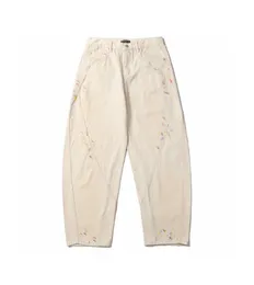 Pantalon de taille plus masculin Round Coul Broidered and Printed Polar Style Summer Using with Street Pure Cotton 221E