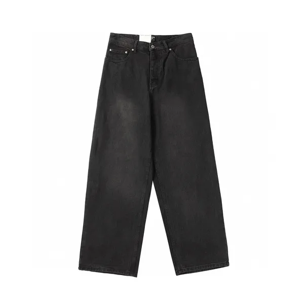 Pantalones de tamaño grande para hombres Cuello redondo bordado y estampado de estilo polar de verano con algodón puro de la calle 4WWF22