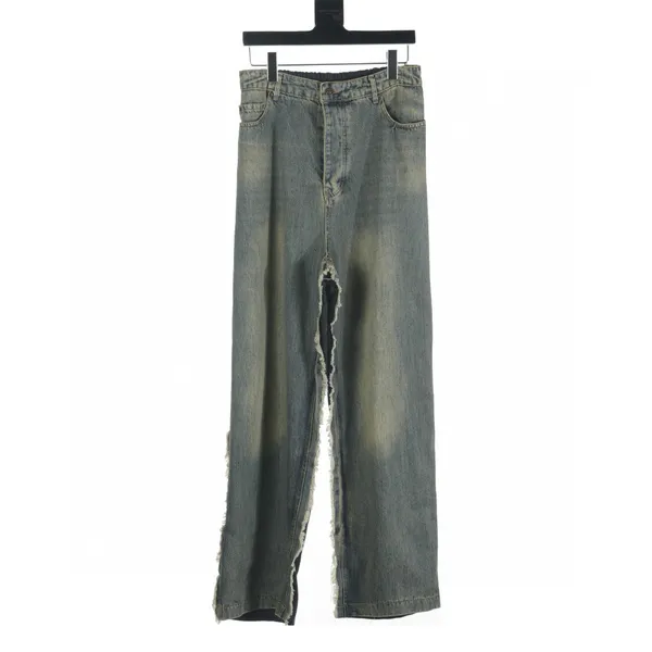 Pantalon de taille plus masculin Round Coul Broidé et Polar de style polaire imprimé avec Street Pure Cotton 4S2D