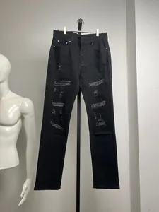 Heren plus size broek ongewassen Seedge heren ruwe denim jeans Indigo kleine hoeveelheid groothandelsprijs Japanse stijl katoen Japan ROOD M1s