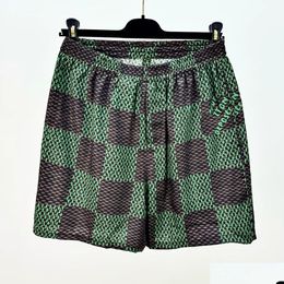 Shorts de grande taille pour hommes Pantalons pour hommes Col rond Brodé et imprimé Style polaire Vêtements d'été avec rue Pur coton 5F4S44 Drop Deli Otllo