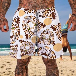 Men's plus size shorts nieuwe heren strandbroek 3d geprinte Hawaii vrije tijd rechte tube zomer micro elastische herenzwembroek shorts voor heren