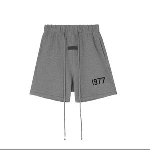 Shorts de taille plus masculins de style polaire de style polaire avec plage hors de la rue coton pur BF4 271J