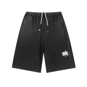 Shorts de taille plus masculine de style polaire de style polaire avec plage hors de la rue coton pur ew2f