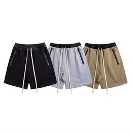 Heren plus size shorts met katoenen afdrukken en borduurwerk, driehoekig ijzer 100% replica van Europese sizecotton shorts 4ry