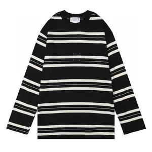 Les pulls de taille plus masculins à capuche en automne / hiver acquard de tricot E.