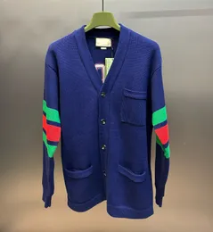 Plus sweaters voor heren in de herfst / winter Acquard breien machine e aangepaste jnlarged detail crew nek katoen 765R76Y