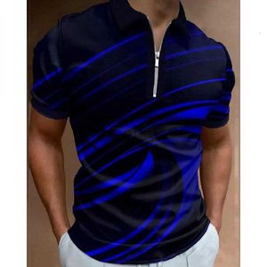 Men's Plus Tees Polos 2024 Nouveau revers Print 3D Digital Outdoor Polo Men's Polo Top T-Shirts à manches courtes Tops