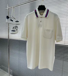 T-shirts pour hommes Polos 2024ss Printemps et été Nouveau coton de haute qualité Impression à manches courtes Col rond Panneau Tshirt Taille Mlxlxxlxxxl Couleur Noir 6t671