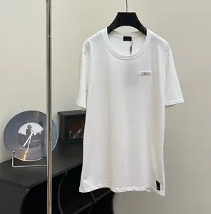 Men's Plus Tees Polos 2024SS Spring y verano Nuevo impresión de algodón de alto grado Camiseta de cuello redondo Camiseta Tamaño de camiseta: M-L-XL-XXL-XXXLL: Negro Blanco X403SS