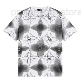 Men's Plus Tees Polos Designer Summer Trendy Brand New Ink Print Casual Casual Short à manches en vrac, Unisexe Round Col Polydold Half Top 0d97
