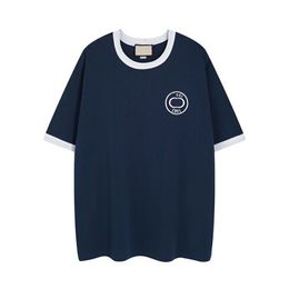 T-shirts pour hommes Polos Lettre de concepteur de haute qualité 9T-shirt imprimé en coton tissu col rond pull à manches courtes unisexe T-shirt sweat-shirt u11s19
