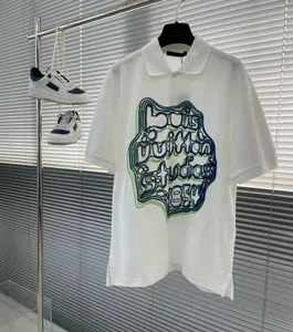 T-shirts pour hommes Plus Polos Hip Hop Muscle Fit Ourlet incurvé Coton blanc Impression personnalisée Hommes Femmes T-shirt Casual Quantité Tendance taille: XS-xL 44d